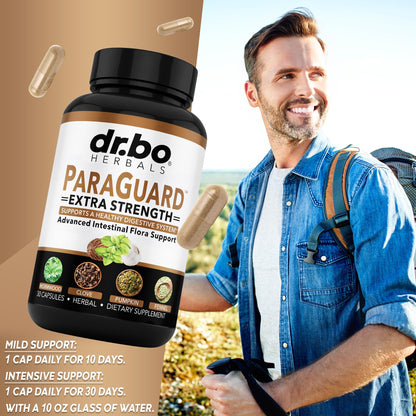 ParaGuard Cleanse Detox Pills - Extra Strength Intestinal Guard Formula Supplement, Black Walnut Wormwood Clove & Oregano - Adults Natural Herbal - dailyvitalstore