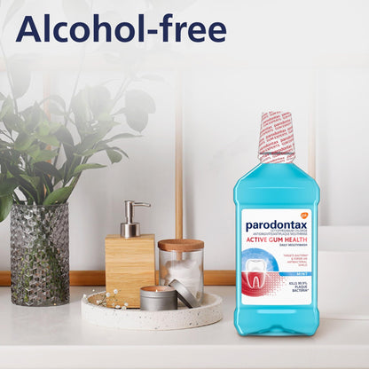 Parodontax Active Gum Health Mouthwash, Antiplaque and Antigingivitis Mouthwash, Mint, 16.9 Fl Oz - dailyvitalstore