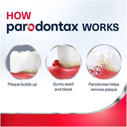 Parodontax Teeth Whitening Toothpaste To Help Bleeding Gums, Gum Toothpaste For Gum Health, 3.4 Oz x 3 - dailyvitalstore