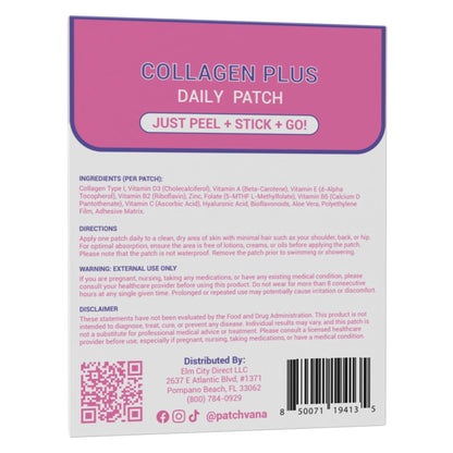 Patchvana Collagen Plus Patch for Women & Men, 1 Month Supply, 30 Patches - dailyvitalstore