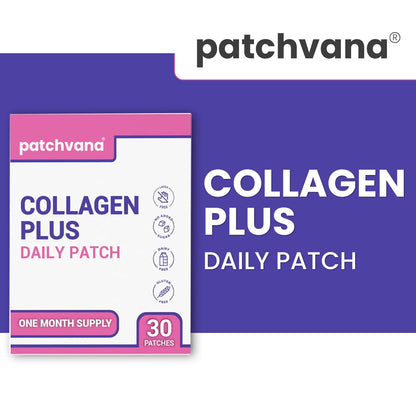 Patchvana Collagen Plus Patch for Women & Men, 1 Month Supply, 30 Patches - dailyvitalstore