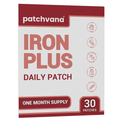 Patchvana Iron Plus Patch for Women & Men, 1 Month Supply, 30 Patches - dailyvitalstore
