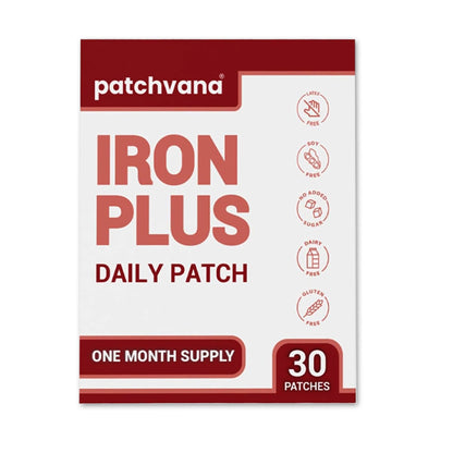 Patchvana Iron Plus Patch for Women & Men, 1 Month Supply, 30 Patches - dailyvitalstore