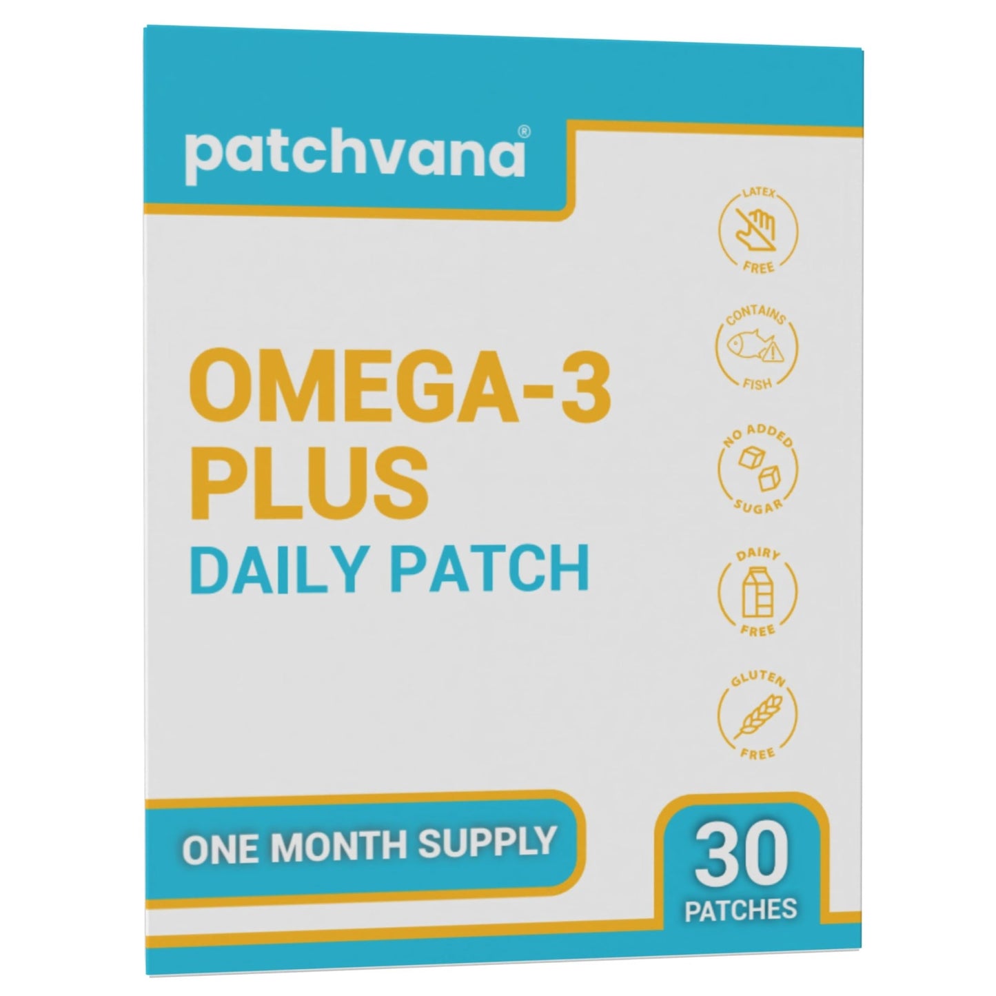 Patchvana Omega 3 Patch for Women & Men, 1 Month Supply, 30 Patches - dailyvitalstore