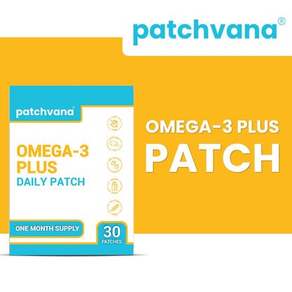 Patchvana Omega 3 Patch for Women & Men, 1 Month Supply, 30 Patches - dailyvitalstore