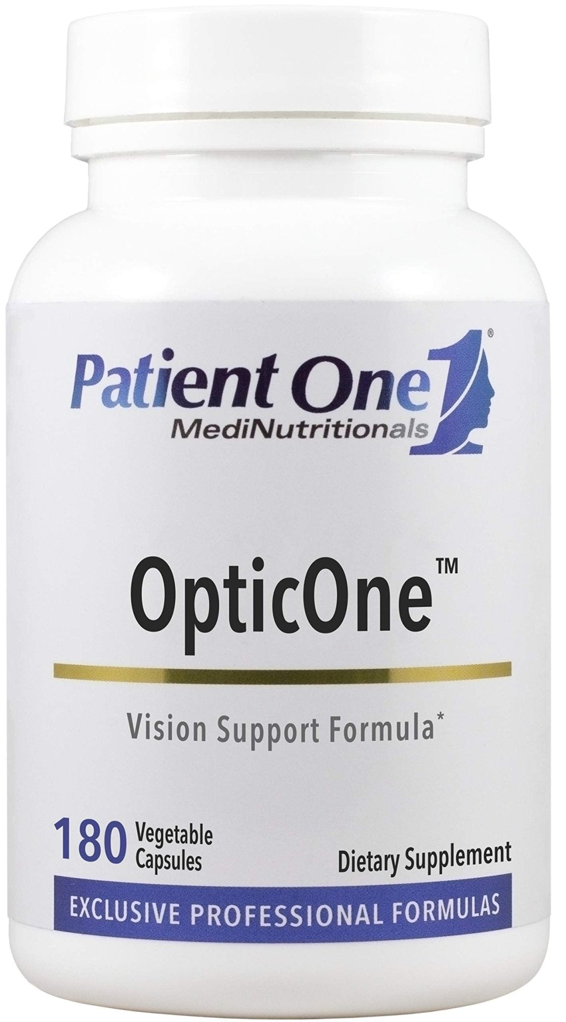 Patient One OpticOne | Supplement to Support Optic Nerve Health and Eyesight Function* | With Vitamins A and E, Lutein, ALA and More | 180 Capsules - dailyvitalstore