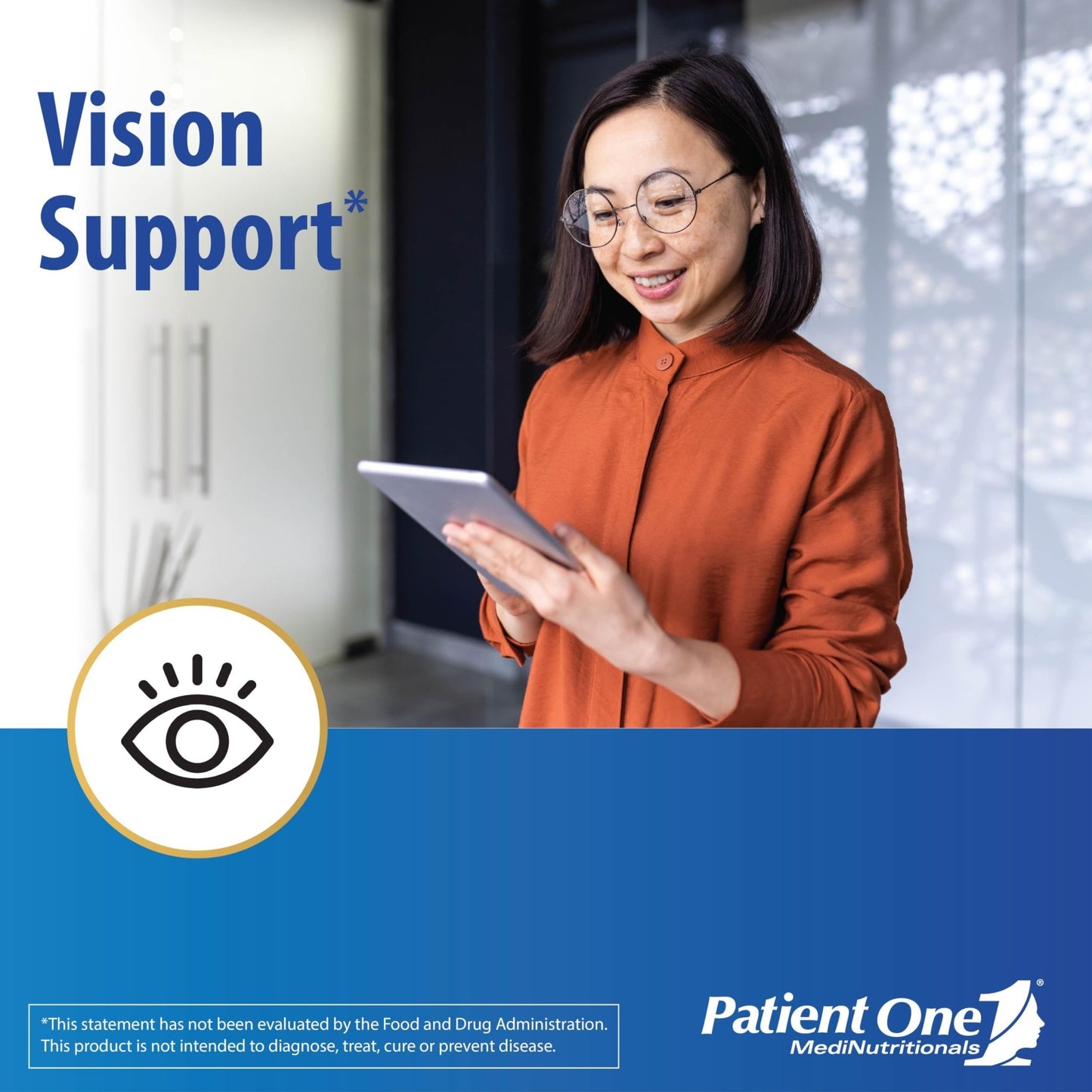 Patient One OpticOne | Supplement to Support Optic Nerve Health and Eyesight Function* | With Vitamins A and E, Lutein, ALA and More | 180 Capsules - dailyvitalstore