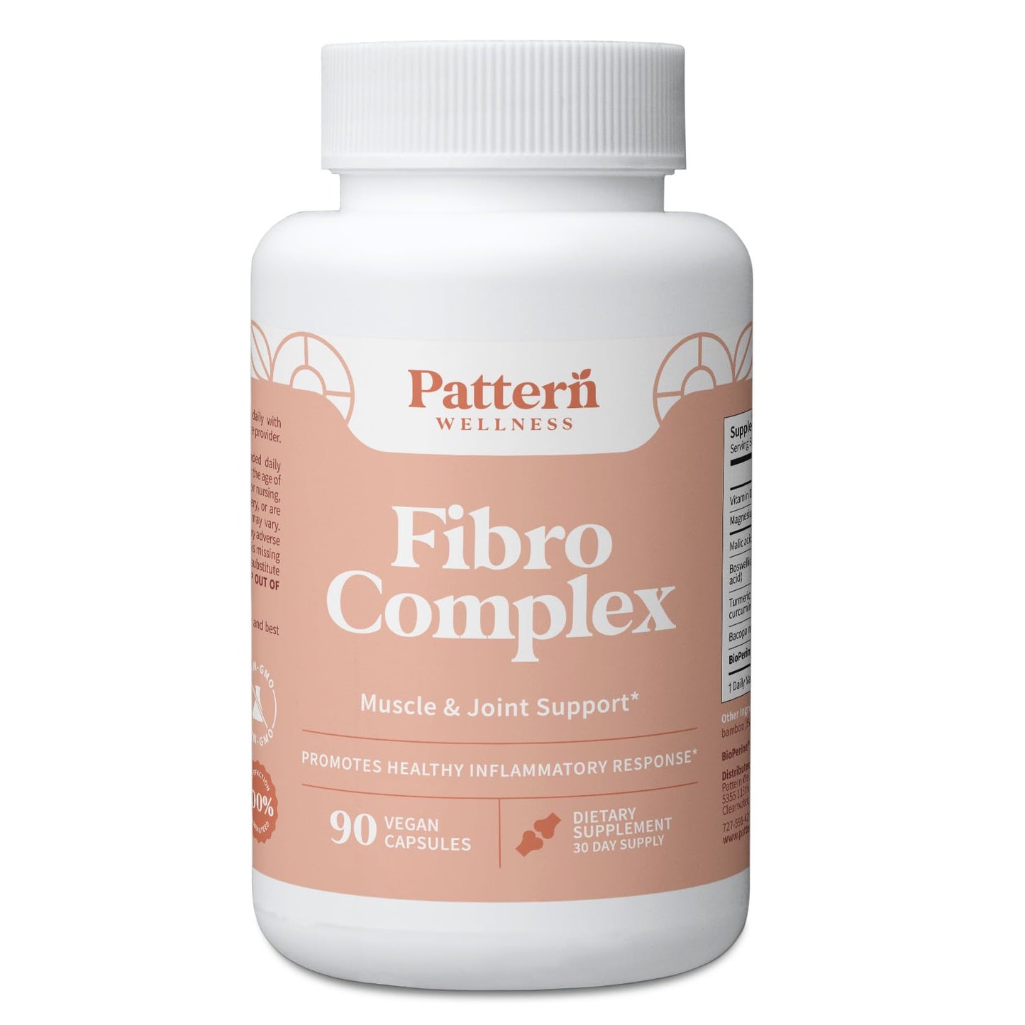 Pattern Wellness Fibro Complex – Advanced Formula with BioPerine® for Nutrient Absorption – Supports Muscle, Joint & Mobility Health – 90 Vegan Capsules - dailyvitalstore
