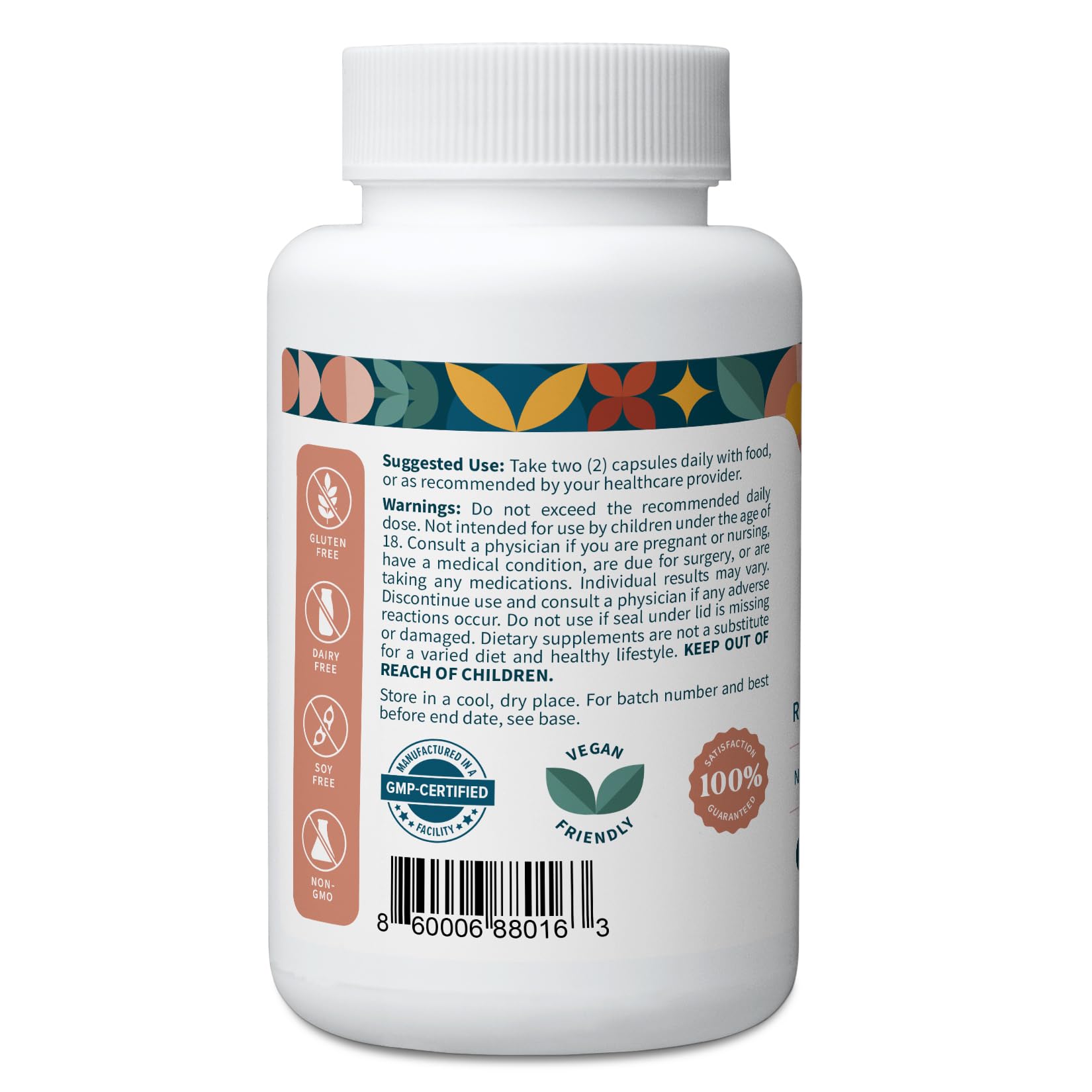 Pattern Wellness Maca Root Extract 20:1-500mg Per Serving – for Men & Women – Tri-Color Black/Red/Yellow Blend – 60 Vegan, Non-GMO Capsules - dailyvitalstore