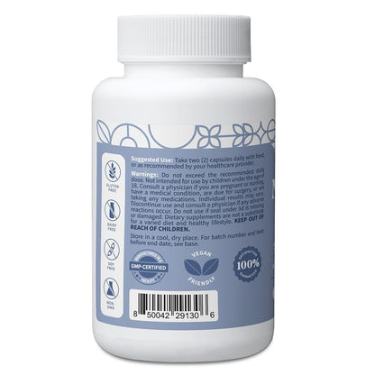 Pattern Wellness Magnesium Complex – Supports Muscle, Bone & Relaxation Health – with Zinc & Vitamin D – Daily Support Formula – 60 Vegan Capsules - dailyvitalstore