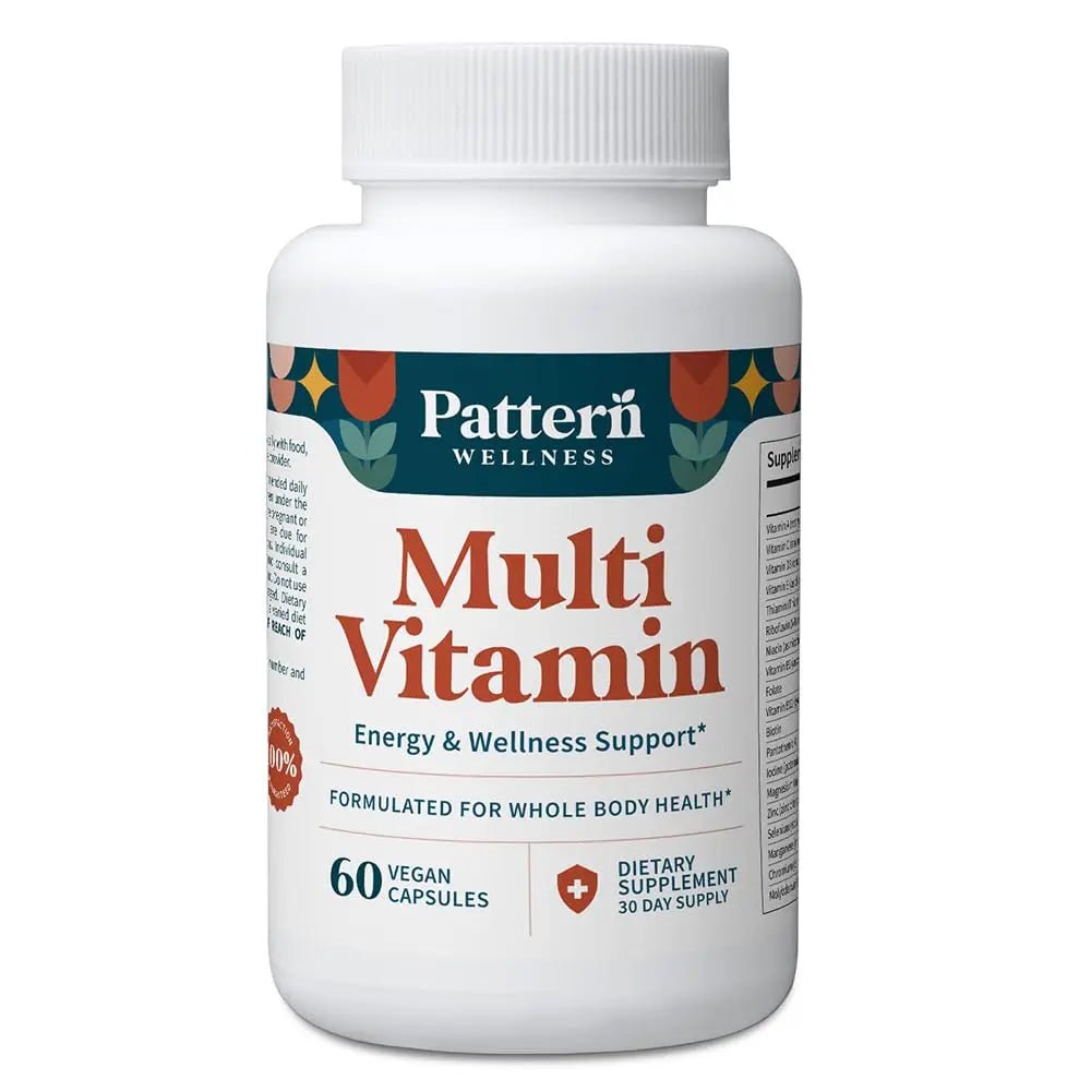 Pattern Wellness Multivitamin for Men & Women – Vitamin A, B, C, D, E – Supports Energy & Wellness – Whole Body Health - dailyvitalstore