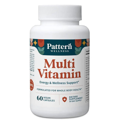 Pattern Wellness Multivitamin for Men & Women – Vitamin A, B, C, D, E – Supports Energy & Wellness – Whole Body Health - dailyvitalstore