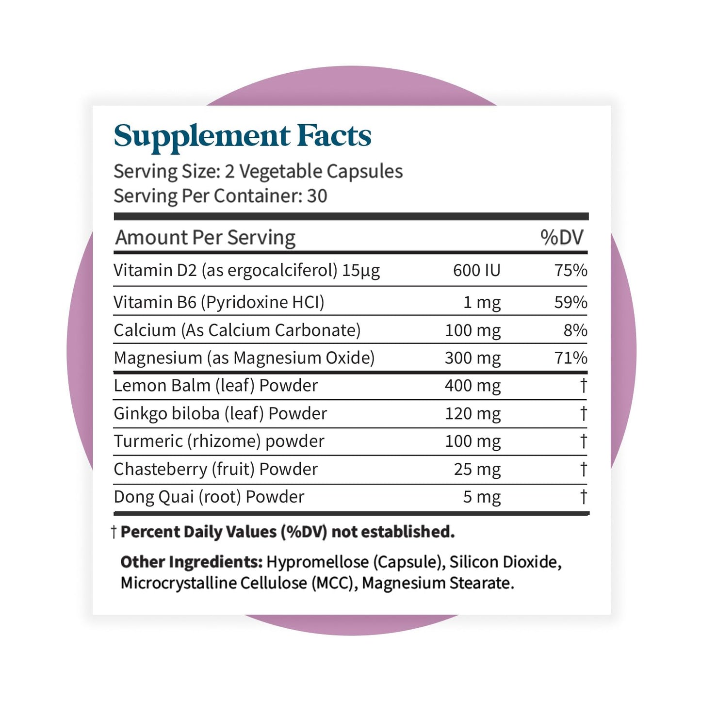 Pattern Wellness PMS Complex – Monthly Cycle Wellness Support – with Vitamin B6, Magnesium & Herbal Extracts – 60 Vegan Capsules - dailyvitalstore