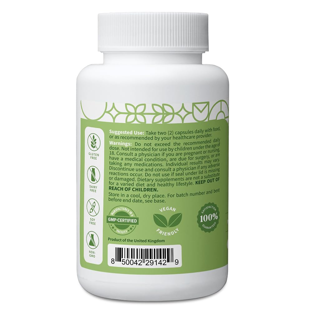 Pattern Wellness Vision Complex Supplement – Daily Eye & Visual Function Support – Herbal Extract & Vitamin Blend – 60 Vegan Capsules - dailyvitalstore
