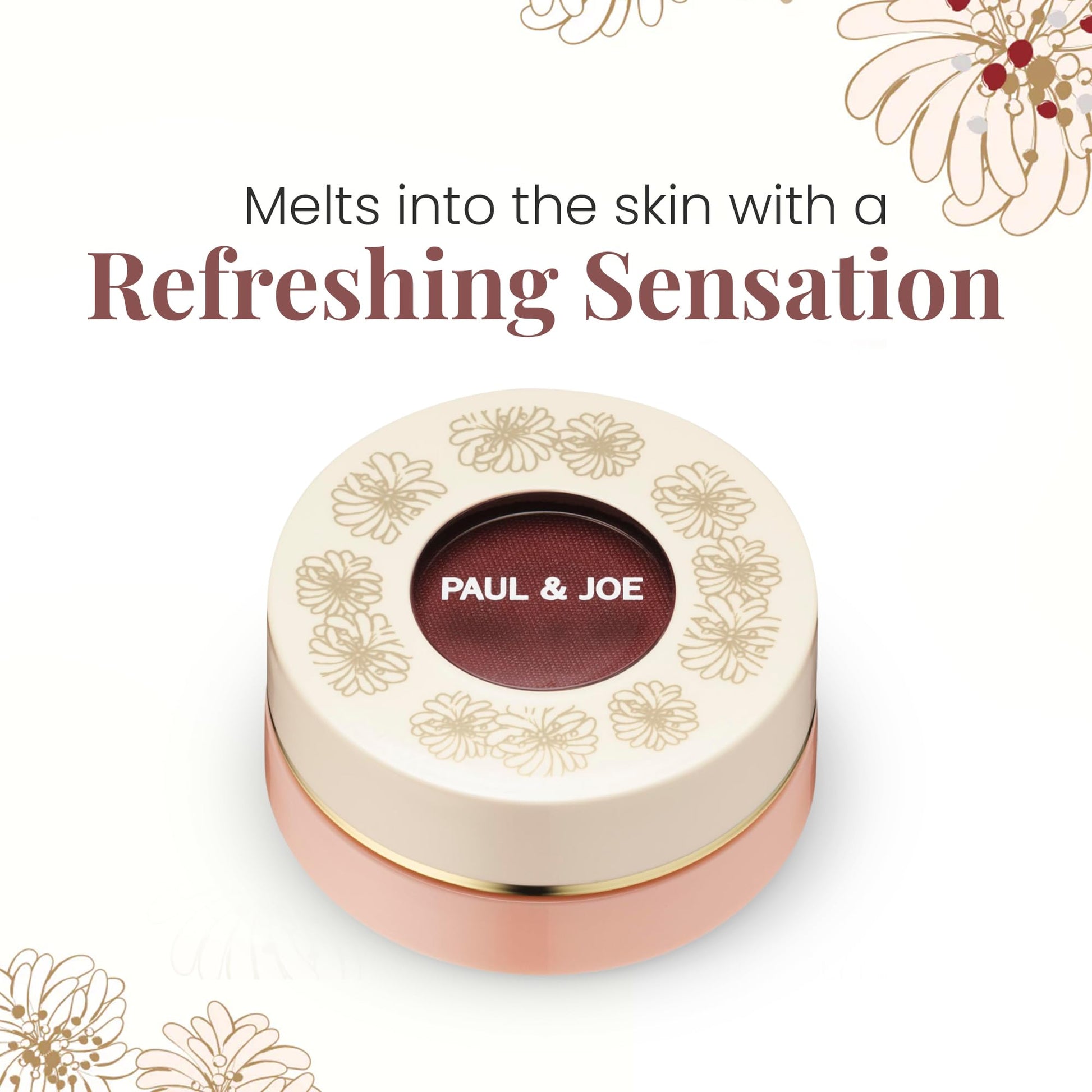 Paul & Joe Gel Blush, Bright and Buildable Blush Makeup, Water-Based Gel Makeup Blush with Hydrating Oils for Dewy, Radiant Finish, Garnet and Wine Red Cheek Tint, 05 Sommeliere, 0.71 oz - dailyvitalstore