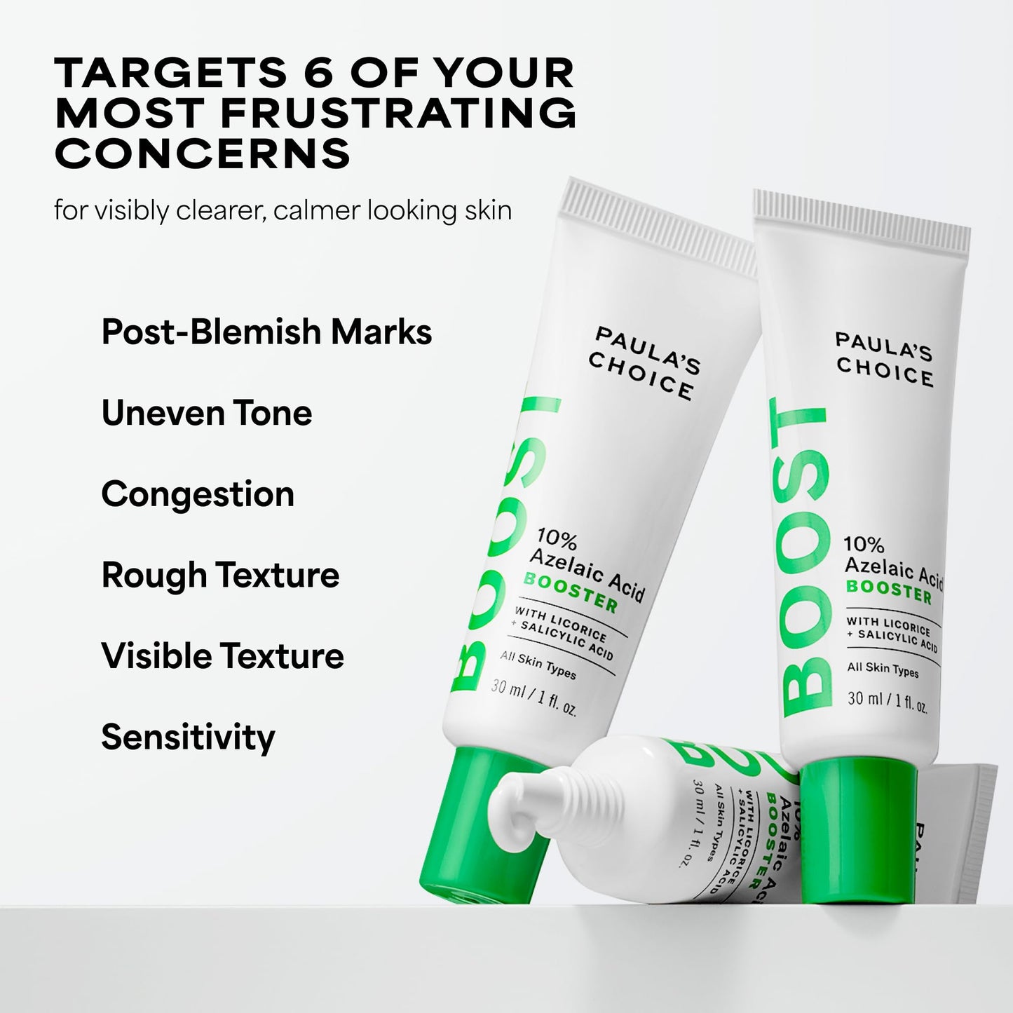 Paula’s Choice BOOST 10% Azelaic Acid Booster Cream Gel, Oil-Free Serum Fades Discoloration & Post-Blemish Marks, with Licorice Extract - dailyvitalstore