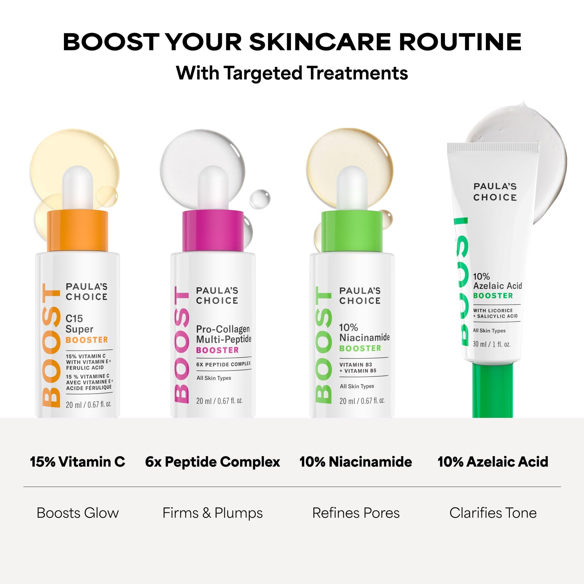 Paula’s Choice BOOST 10% Azelaic Acid Booster Cream Gel, Oil-Free Serum Fades Discoloration & Post-Blemish Marks, with Licorice Extract - dailyvitalstore
