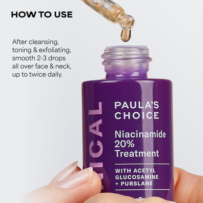 Paula's Choice CLINICAL 20% Niacinamide Vitamin B3 Concentrated Face Serum, Anti-Aging Serum for Face, Treatment for Discoloration - dailyvitalstore
