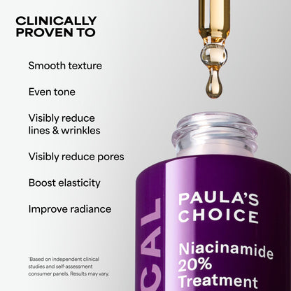 Paula's Choice CLINICAL 20% Niacinamide Vitamin B3 Concentrated Face Serum, Anti-Aging Serum for Face, Treatment for Discoloration - dailyvitalstore
