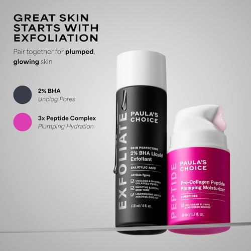 Paula's Choice Pro-Collagen Peptide Plumping Face Moisturizer, Daily Gel Face Cream for Deep Lightweight Hydration, Wrinkles & Loss of Firmness, Fragrance-Free, 1.7 Fl Oz - dailyvitalstore