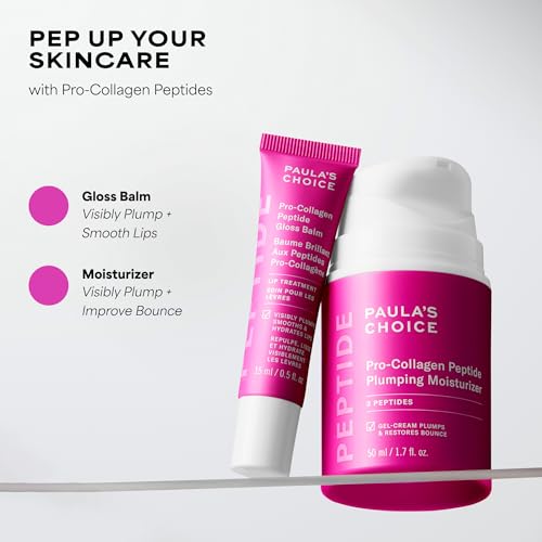 Paula's Choice Pro-Collagen Peptide Plumping Face Moisturizer, Daily Gel Face Cream for Deep Lightweight Hydration, Wrinkles & Loss of Firmness, Fragrance-Free, 1.7 Fl Oz - dailyvitalstore