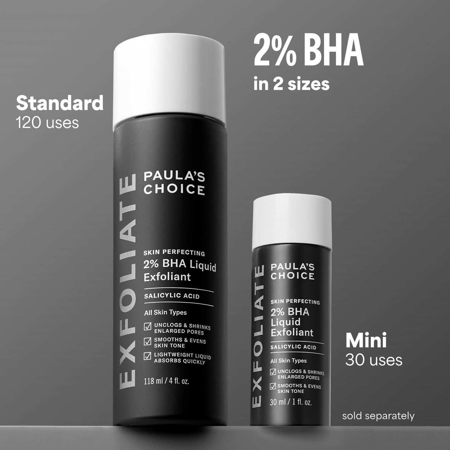Paulas Choice - SKIN PERFECTING 2% BHA Liquid Salicylic Acid Exfoliant - Facial Exfoliant for Blackheads, Enlarged Pores, Wrinkles & Fine Lines, 4 oz Bottle - dailyvitalstore