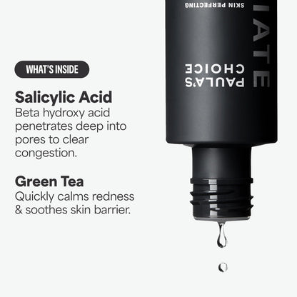 Paulas Choice - SKIN PERFECTING 2% BHA Liquid Salicylic Acid Exfoliant - Facial Exfoliant for Blackheads, Enlarged Pores, Wrinkles & Fine Lines, 4 oz Bottle - dailyvitalstore