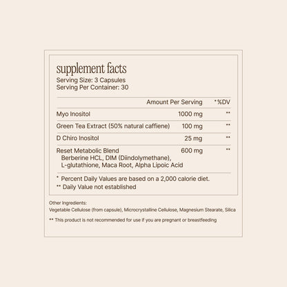 Paulina FITNESS Reset AM Metabolism and Hormone Support Supplement | Appetite Regulation, Metabolism Support, Enhanced Energy and Mood, - dailyvitalstore