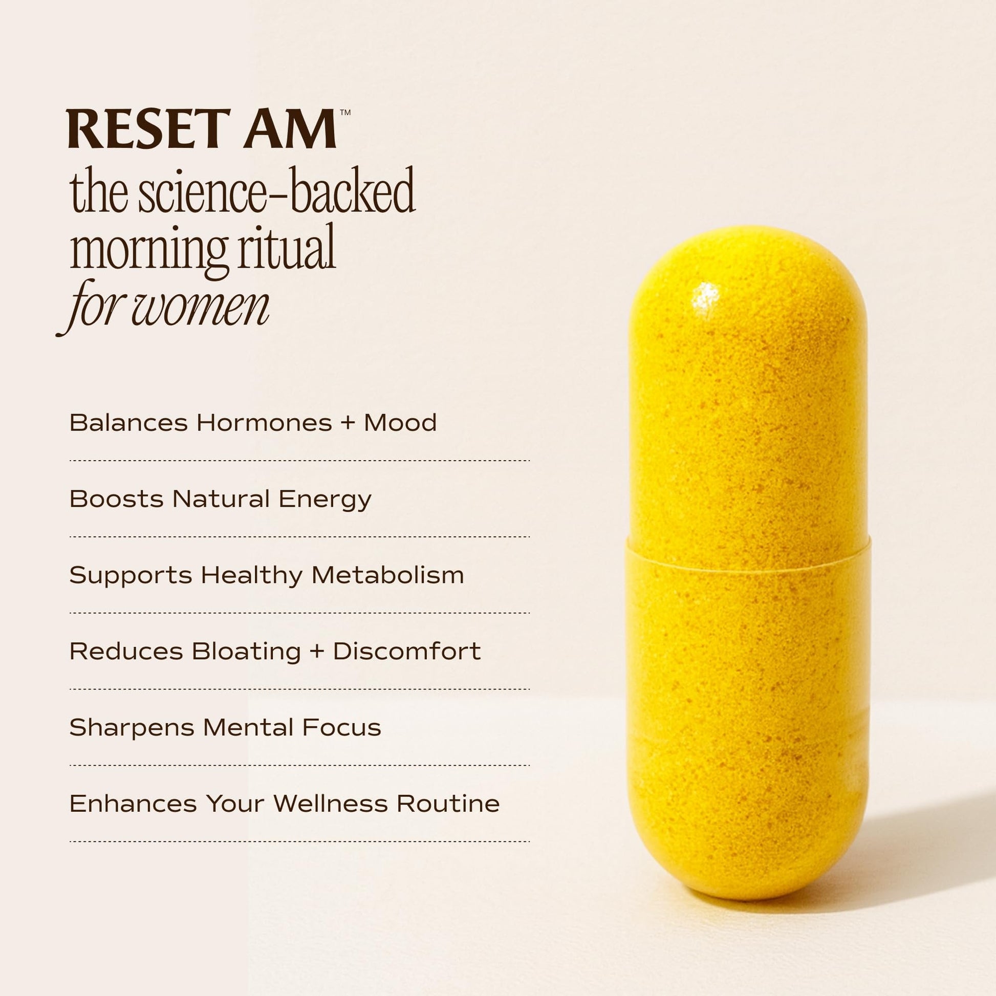 Paulina FITNESS Reset AM Metabolism and Hormone Support Supplement | Appetite Regulation, Metabolism Support, Enhanced Energy and Mood, - dailyvitalstore