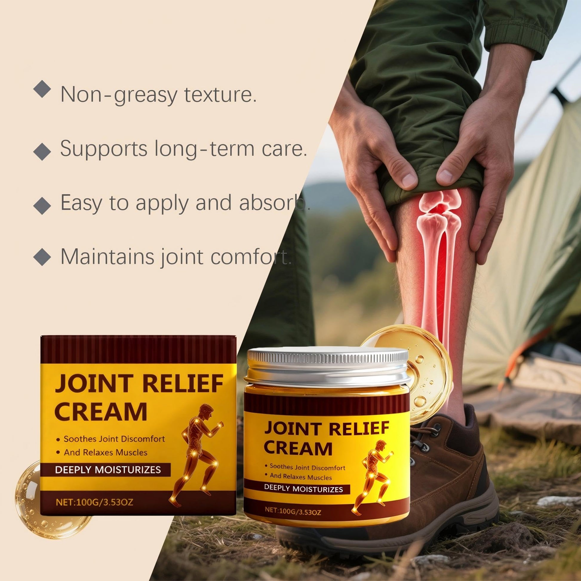 Paulist Massage Moisturizing and Soothing Cream for Daily Use Supports Mobility & Flexibility Soothing Muscle Rub Non-Greasy Fast Absorbing Moisturizer,1can - dailyvitalstore