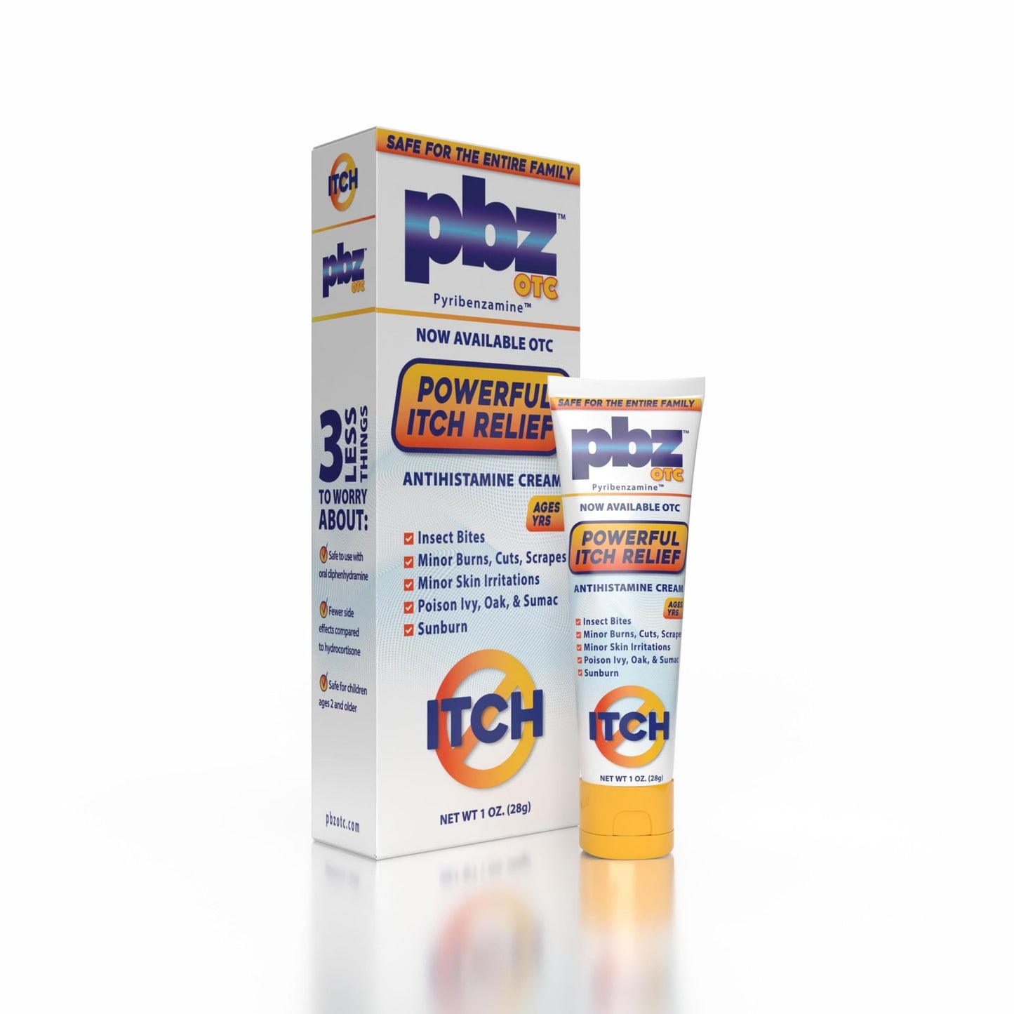 PBZ OTC Antihistamine Cream with 1% Tripelennamine HCl, Kid Safe Itch Relief, 1 oz - dailyvitalstore