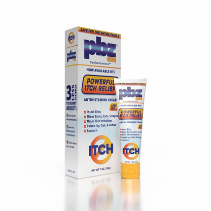 PBZ OTC Antihistamine Cream with 1% Tripelennamine HCl, Kid Safe Itch Relief, 1 oz - dailyvitalstore
