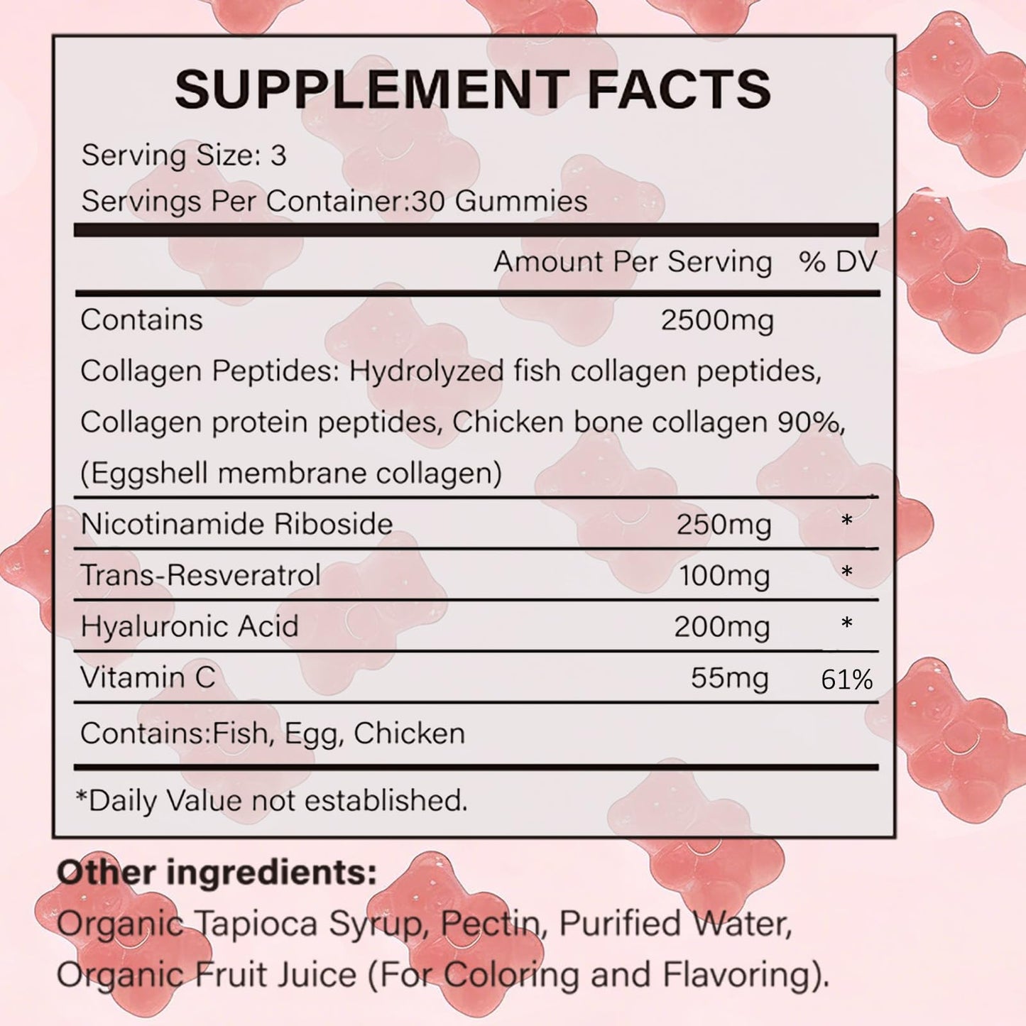 PBZPBZ Glow Collagen Gummies with Hyaluronic Acid & Resveratrol | Gentle Support for Skin, Hair & Nail Care | Non-GMO | 90 Count (1) - dailyvitalstore