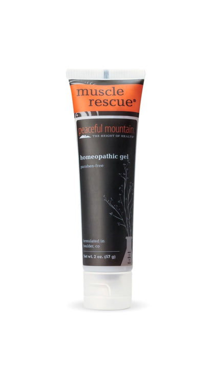 Peaceful Mountain Muscle Rescue Homeopathic Gel - for Muscle discomfort with Arnica and Comfrey - 2oz - dailyvitalstore