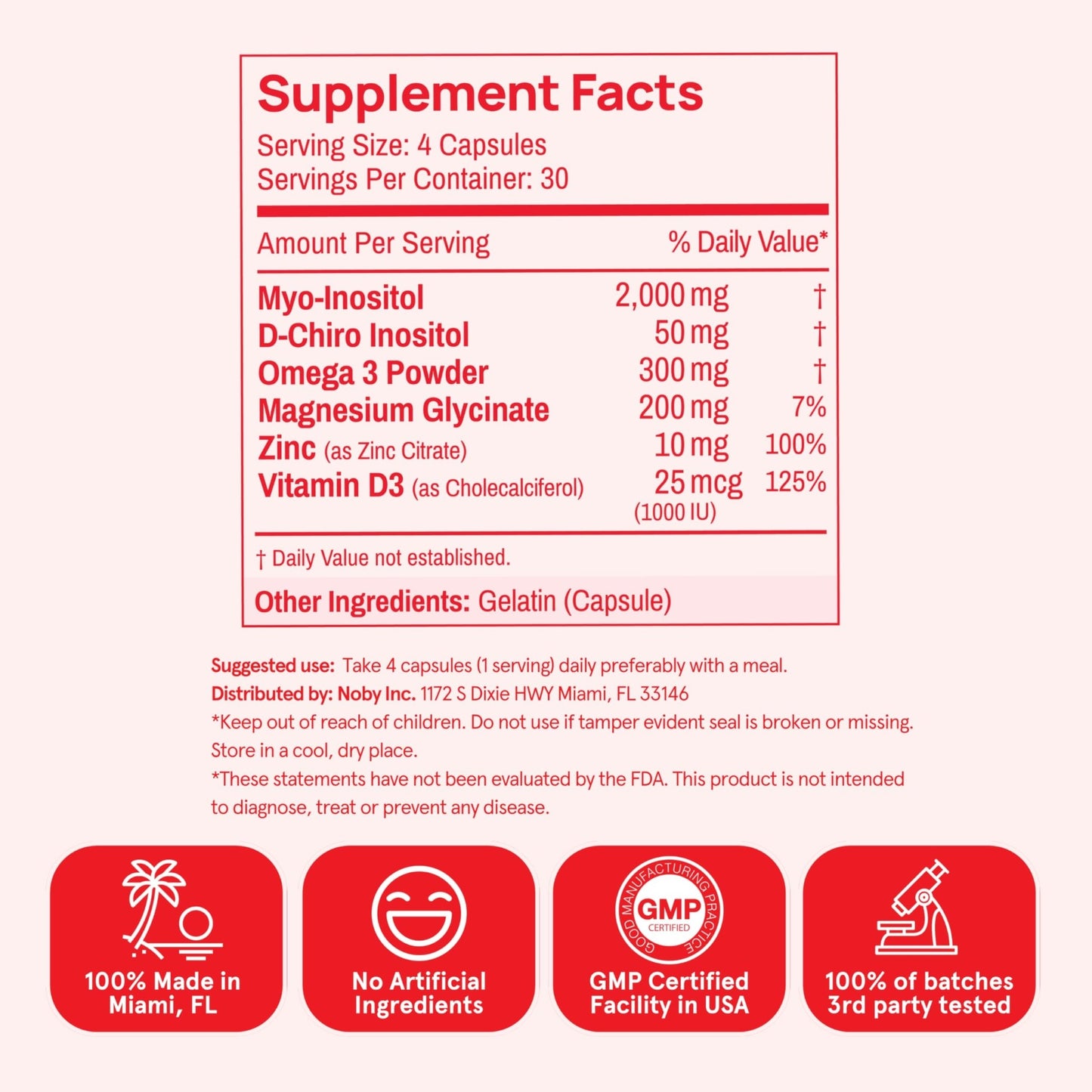 Peach Perfect Inositol Multivitamin – Myo-Inositol & D-Chiro 40:1 Blend, Omega-3, Vitamin D3, Magnesium, Zinc – Supports Women’s Health, Mood, Energy, Supplement – 30 SVG - dailyvitalstore