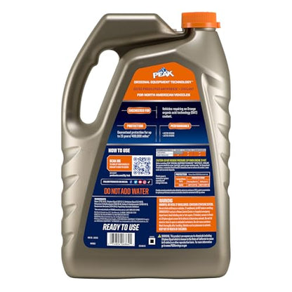 PEAK OET Extended Life Orange 50/50 Prediluted Antifreeze/Coolant for North American Vehicles, 1 Gal. - dailyvitalstore