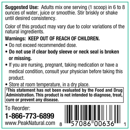 Peak Organic Superfruits - Polyphenol Rich Superfood Powder - Non-GMO Fermented Aronia Berry, Acai, Blueberry, Pomegranate, and Plum - Aging, Metabolic Health, Heart Health (30 Servings) - dailyvitalstore