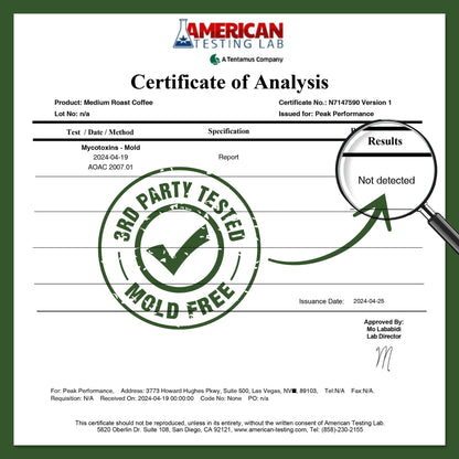 Peak Performance Organic Capsules for Nespresso Machines - Fair Trade, Low Acid, Organic Espresso Coffee Pods (36 Count) Compatible with All Nespresso Capsule Brewers - Medium Roast Single Serve Pod - dailyvitalstore