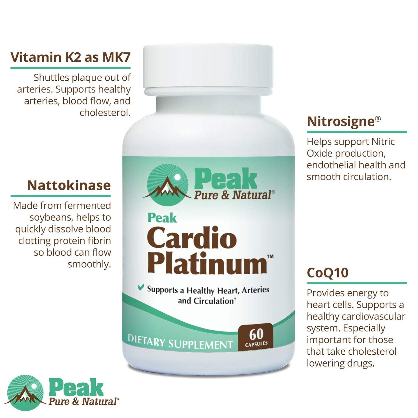 Peak Pure & Natural Peak Cardio Platinum - dailyvitalstore