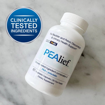 PEAlief Pea + Polydatin – New Bladder & Urinary Comfort Support with Clinically Tested Ingredient Combination — One Pill Per Day, 60 Day Supply - dailyvitalstore