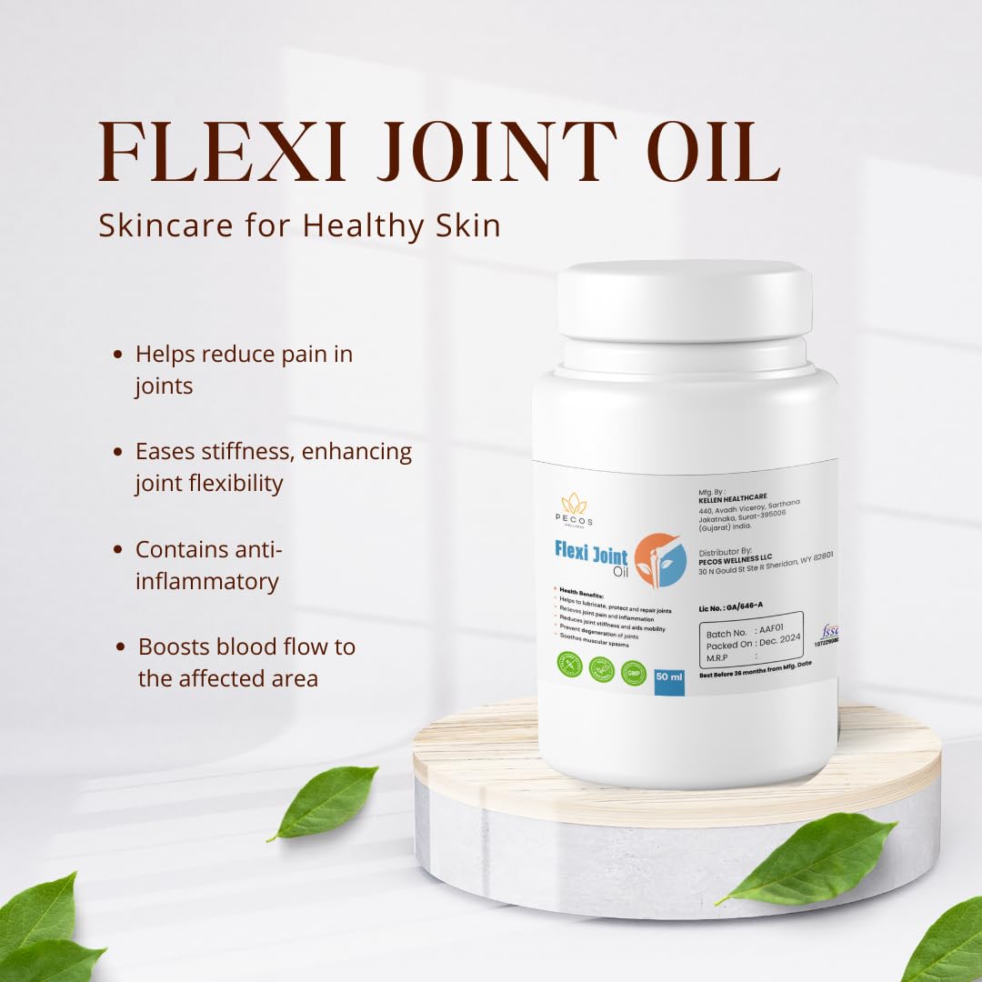 PECOS WELLNESS Flexi Joint Oil, Dietary Supplement - dailyvitalstore