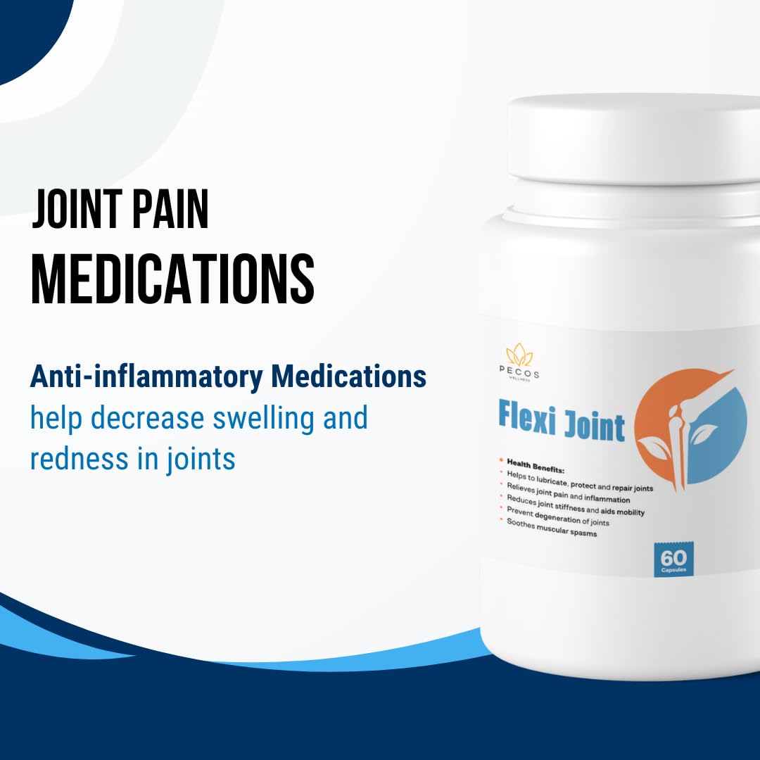 PECOS WELLNESS Flexi Joint Supplement for Joint Health, 60 Capsules, Supports Mobility and Joint Protection - dailyvitalstore