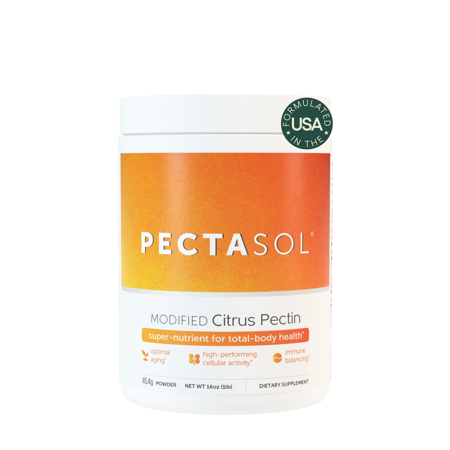 PectaSol Modified Citrus Pectin – 454g Powder – Total-Body Health Supplement to Support the Heart, Immune System, Inflammation Response & Healthy Aging + Maintain Healthy Galectin-3 Levels - dailyvitalstore