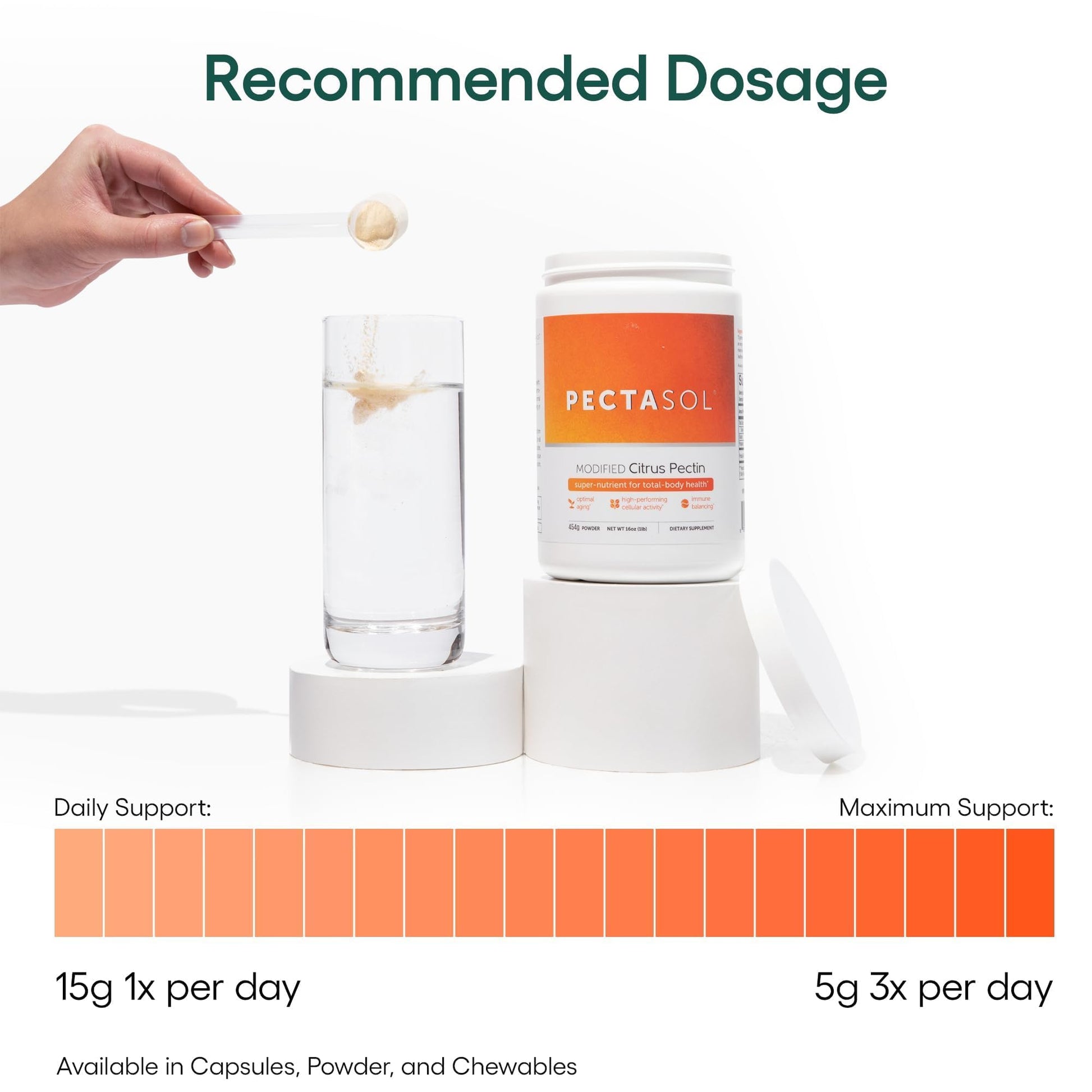 PectaSol Modified Citrus Pectin – 454g Powder – Total-Body Health Supplement to Support the Heart, Immune System, Inflammation Response & Healthy Aging + Maintain Healthy Galectin-3 Levels - dailyvitalstore