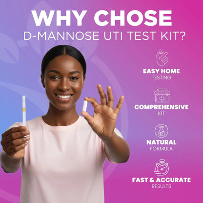 Pelvana D-Mannose UTI Kit for Women – UTI Test Strips & D-Mannose Supplement, At-Home Testing, Maintains Healthy Urinary Tract Balance, Flushes Impurities – 3 Bottles (120 Capsules) + 50 Test Strips - dailyvitalstore