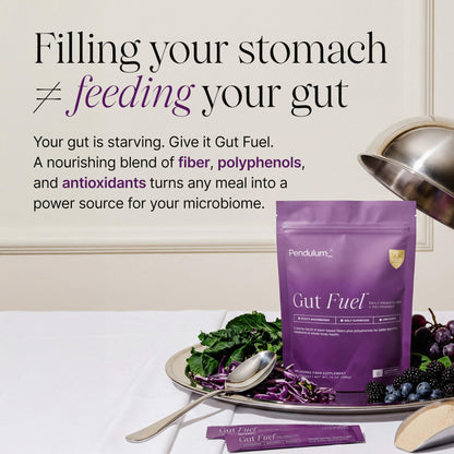 Pendulum Gut Fuel - Fiber + Polyphenol, Prebiotic Blend to Support Digestion, Microbiome Balance, and Help Reduce Hunger for Women and Men - dailyvitalstore