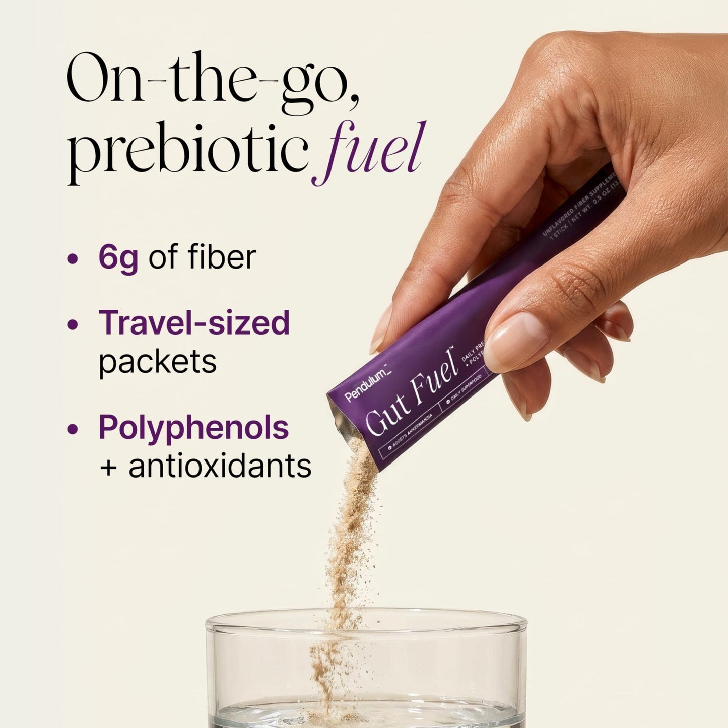 Pendulum Gut Fuel - Fiber + Polyphenol, Prebiotic Blend to Support Digestion, Microbiome Balance, and Help Reduce Hunger for Women and Men - dailyvitalstore