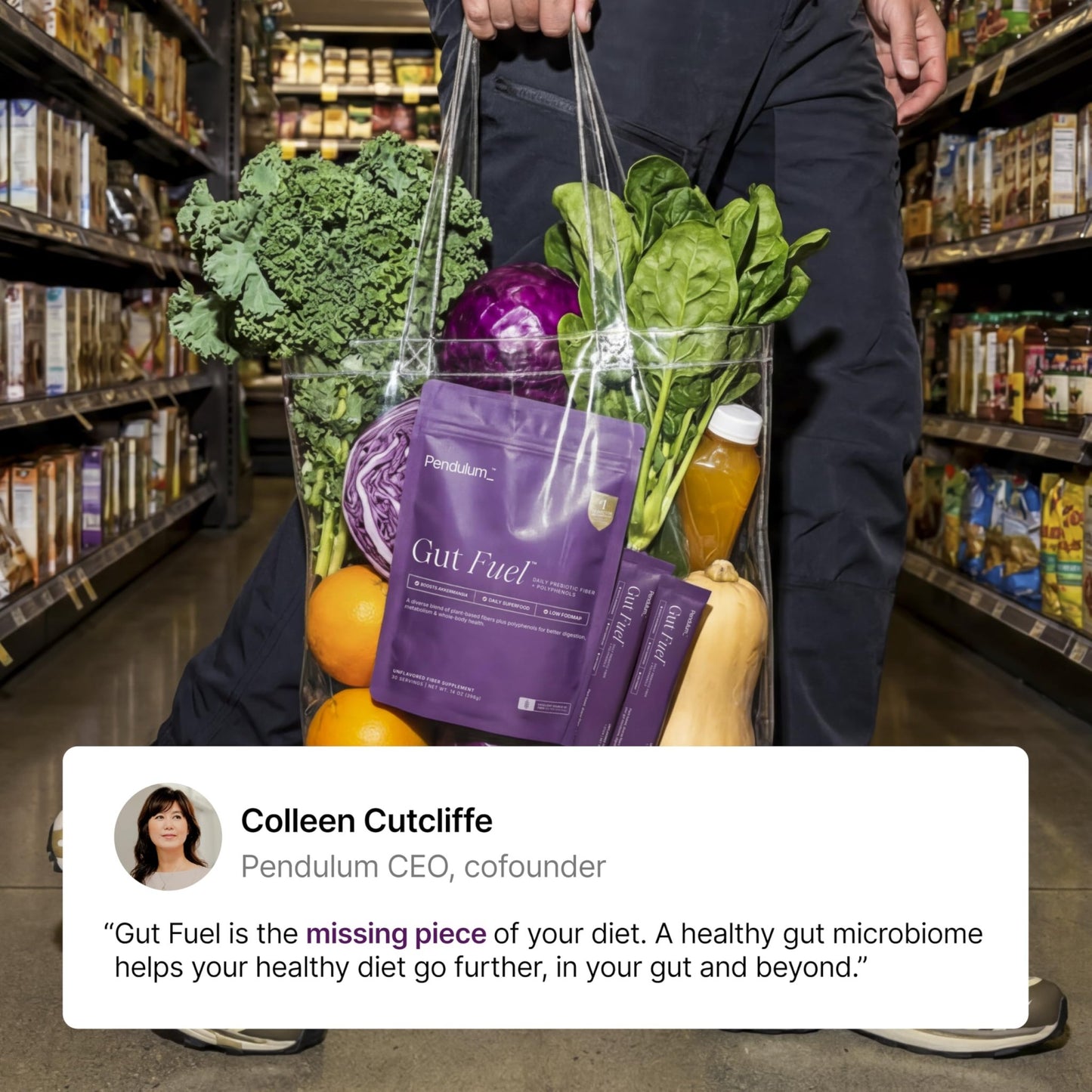 Pendulum Gut Fuel - Fiber + Polyphenol, Prebiotic Blend to Support Digestion, Microbiome Balance, and Help Reduce Hunger for Women and Men - dailyvitalstore