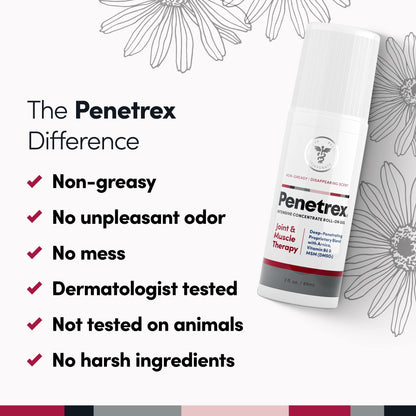 Penetrex Joint, Muscle and Nerve Support Supplement with 3 oz Joint & Muscle Therapy Roll-On Gel - dailyvitalstore