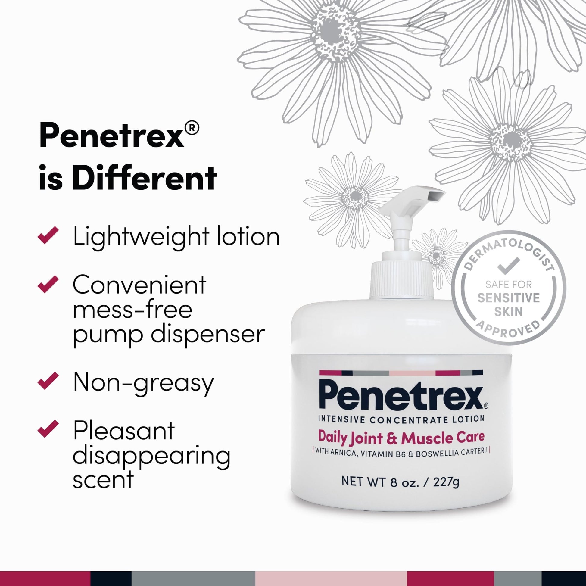 Penetrex Joint & Muscle Care Lotion – Soothing Botanical Formula with Arnica, Vitamin B6 & MSM – Lightweight Easy to Apply Lotion - Fresh Disappearing Scent - for Everyday Movement Support - dailyvitalstore